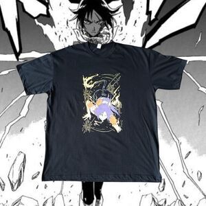 Bleach T-Shirt Men's Size Large Yoruichi Shihouin Black Short Sleeve